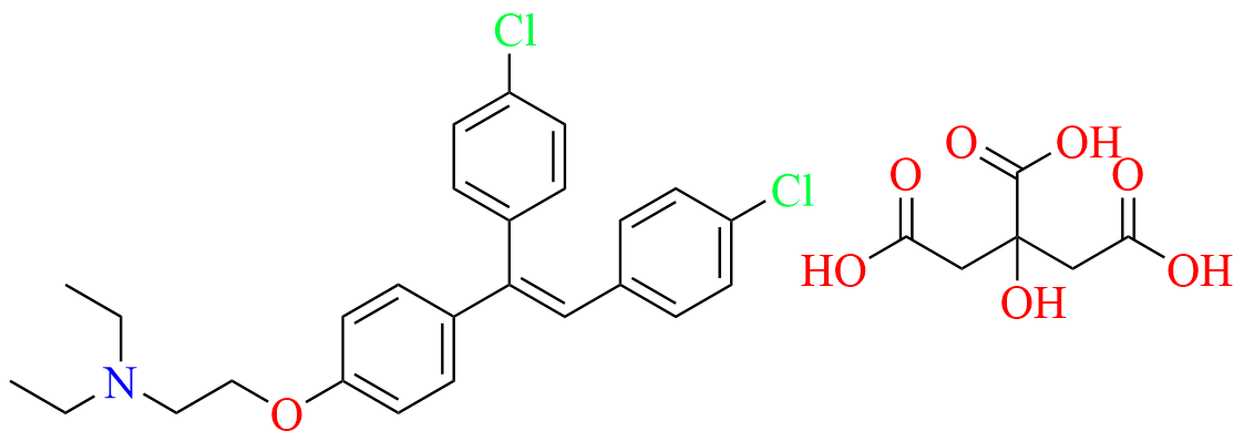 Clomifene citrate Impurity E (EP) as Citrate salt