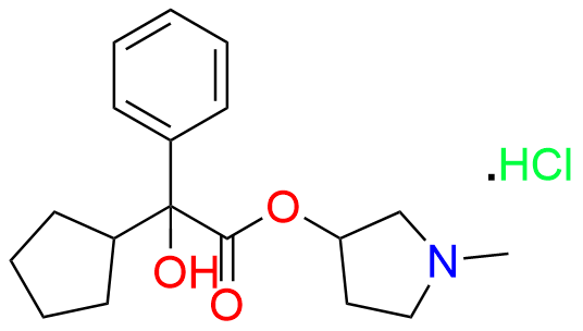 Glycopyrronium bromide Impurity G (EP) as Hydrochloride salt